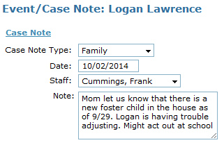 Case Notes | ChildWare