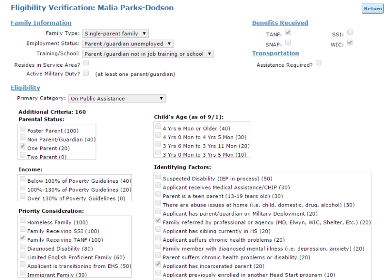 eligibility verification