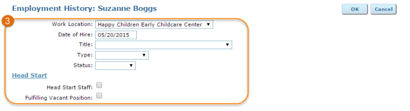 add employment record