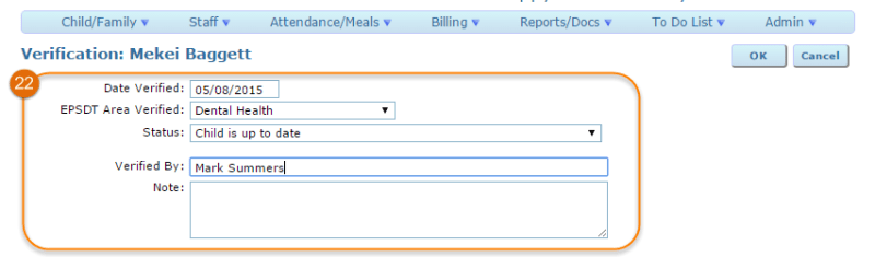 add epsdt verification