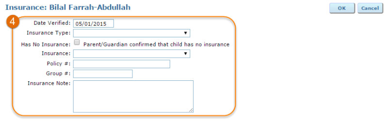 add insurance verification